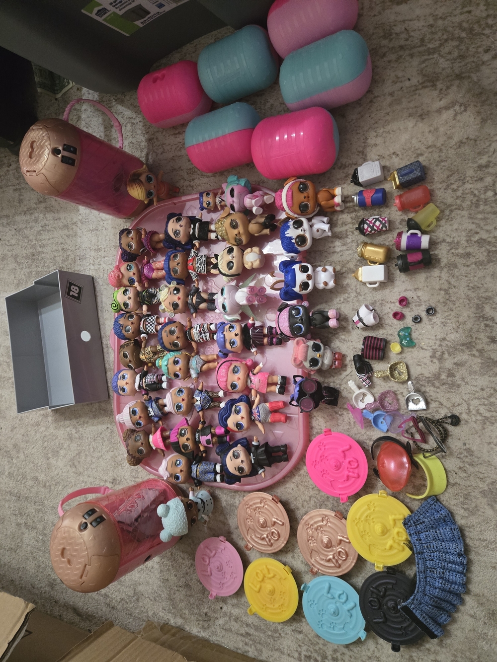 Huge LOL Surprise Doll Lot With Carrying Case - Dolls, Accessories, Pets